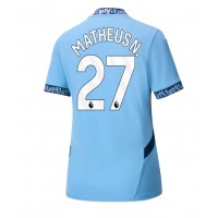 Stroje piłkarskie Manchester City Matheus Nunes #27 Koszulka Podstawowej dla damskie 2024-25 Krótki Rękaw